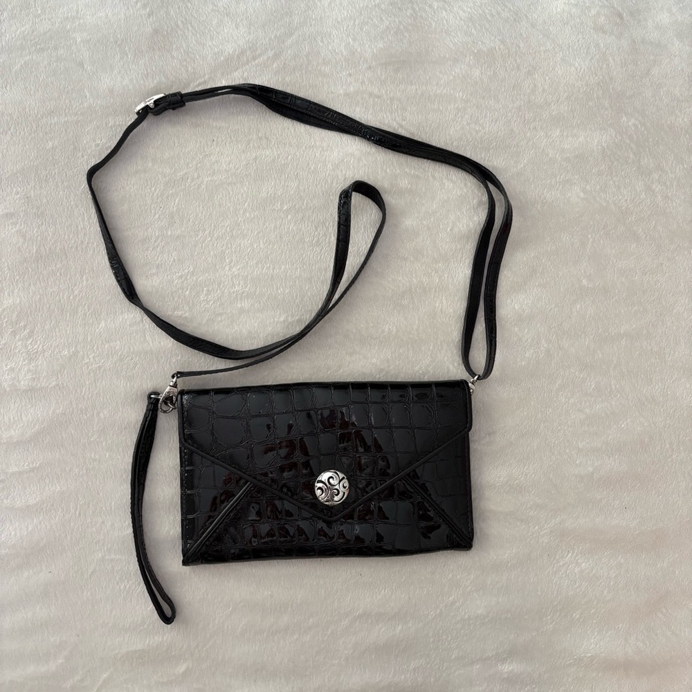 Brighton Elegant Black Crocodile‎ Pattern Women's Bag/clutch